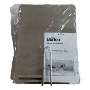 BURTON Stainless Steel Stove Top SMOKER The Easy Way To Smoke Healthy Foods